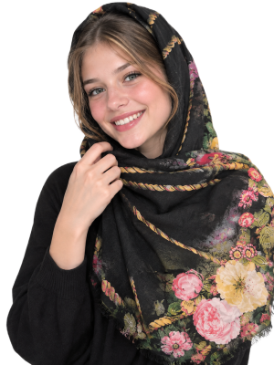 روسری گلدار شیک