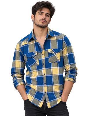 پیراهن چهار خونه سایز M